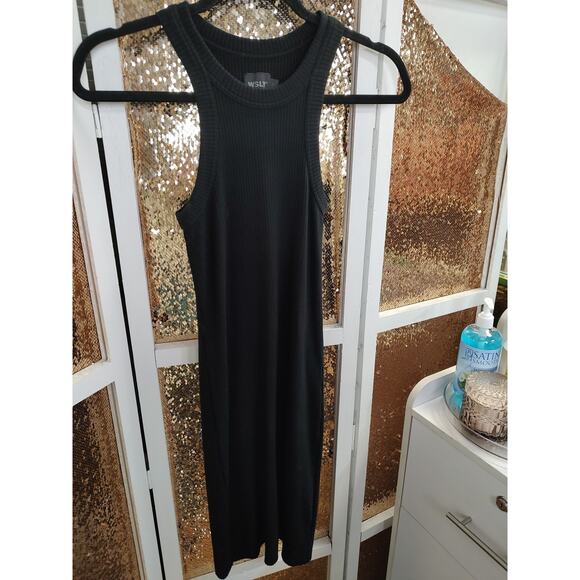 Rivington Ribbed WSLY Dress Bloomingdales Size Small Petite Ribbed Tank Dress - Picture 5 of 12